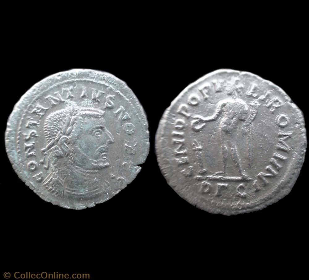 FOLLIS CONSTANCE I CHLORE 300 LYON PLG monnaie antique av jc ap romaine follis constance i chlore 300 lyon plg