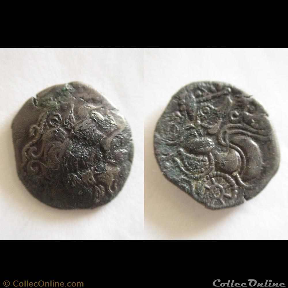 STATERE REDONS 80-50 av JC monnaie antique ap gauloise statere redons 80 50 av jc