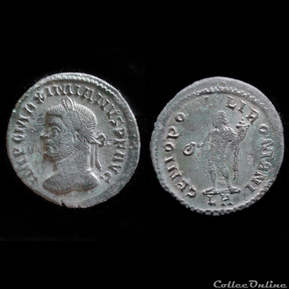 FOLLIS MAXIMIEN HERCULE 295 LYON LA monnaie antique romaine follis maximien hercule 295 lyon la