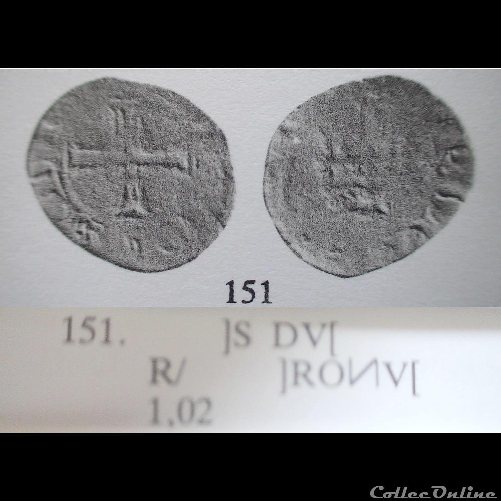 monnaie france feodale essai denier tournois charles de blois