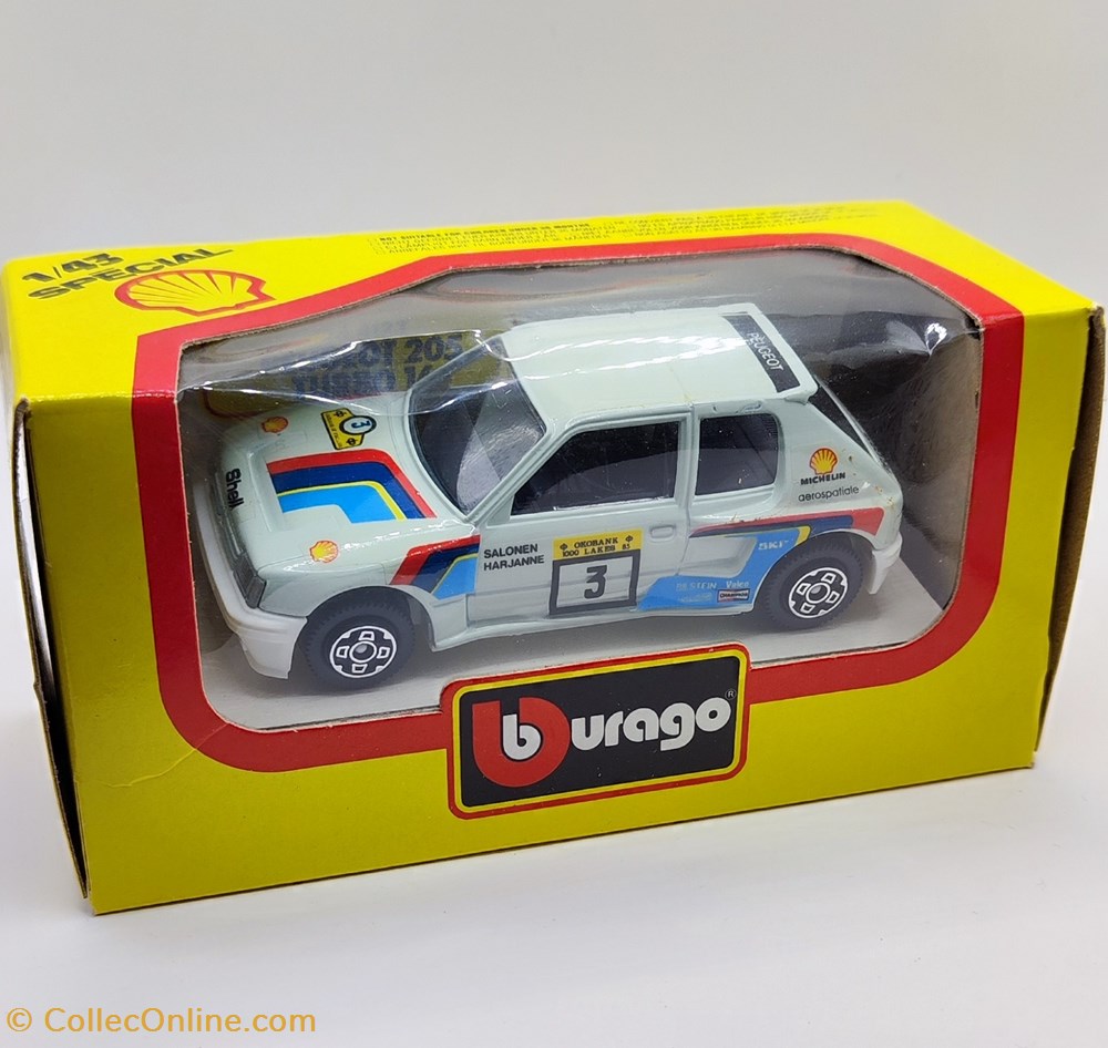 Burago - Peugeot 205 T16 1/43 modeles reduits voitures burago peugeot 205 t16 1 43