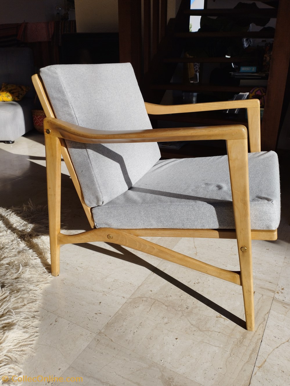 art antiquites meubles siege fauteuil scandinave 1960