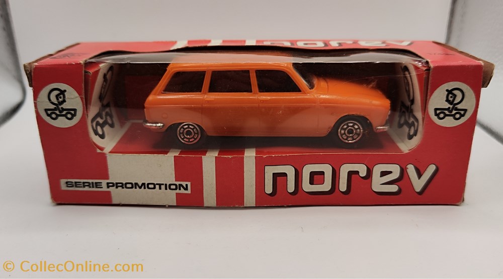 Norev Plastigam - Peugeot 204 break orange modeles reduits voitures norev plastigam peugeot 204 break orange