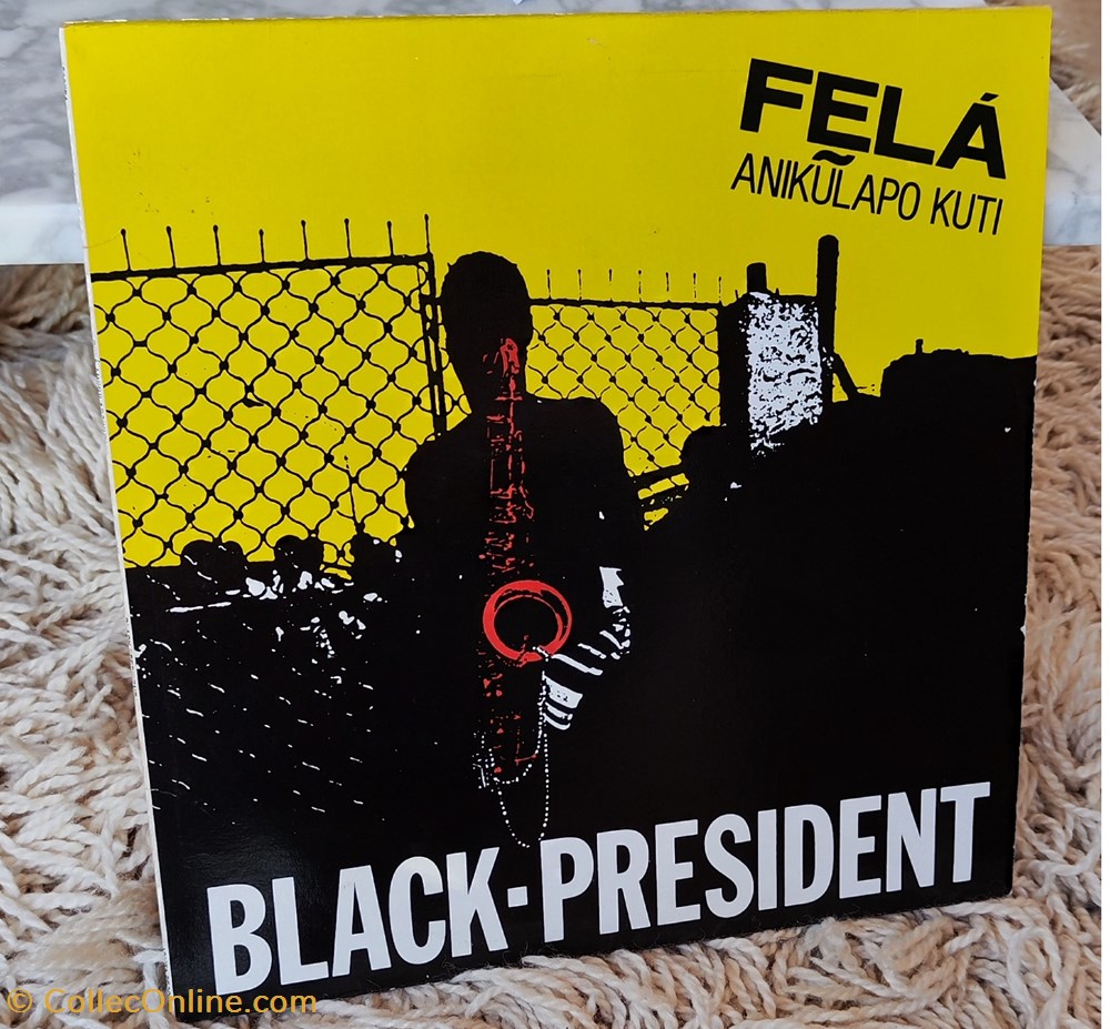 Fela Anikulapo Kuti - Black president musique instruments disques vinyles fela anikulapo kuti black president