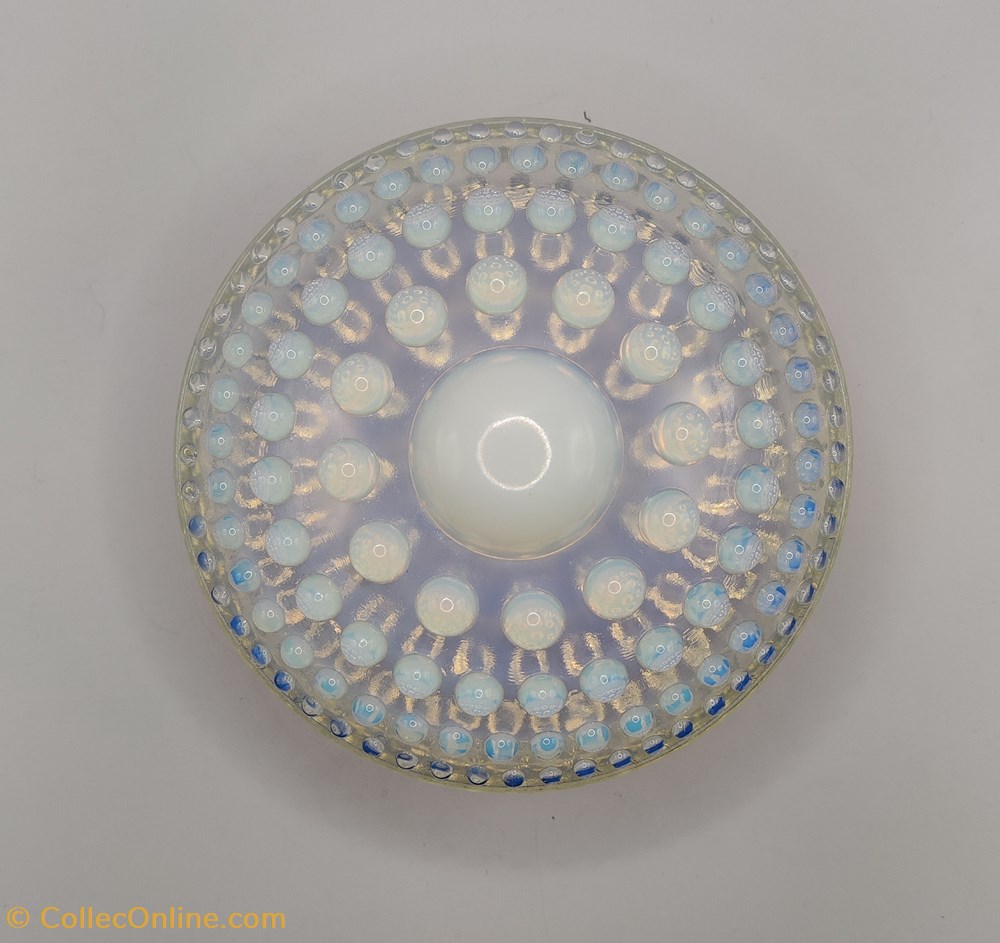art antiquites verre opalescent bonbonniere henri saumont