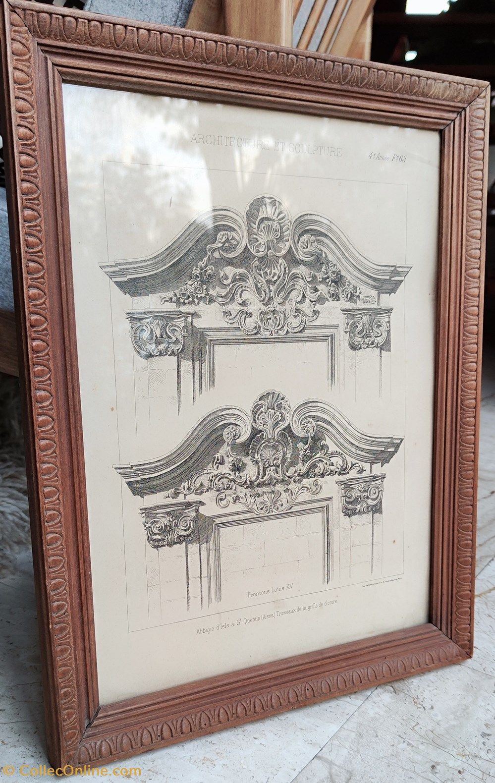 documents anciens affiches cadre bois debut xxeme