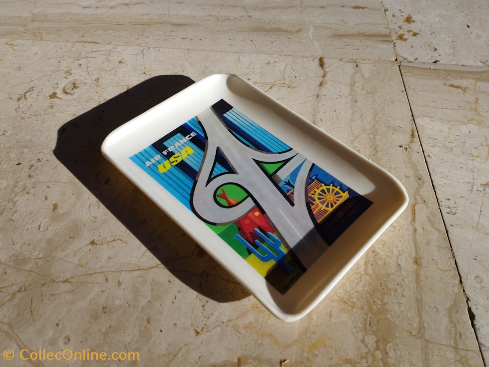 Cendrier en mélamine Air France USA art de table argenterie bistrot alimentation cendriers cendrier en melamine air france usa