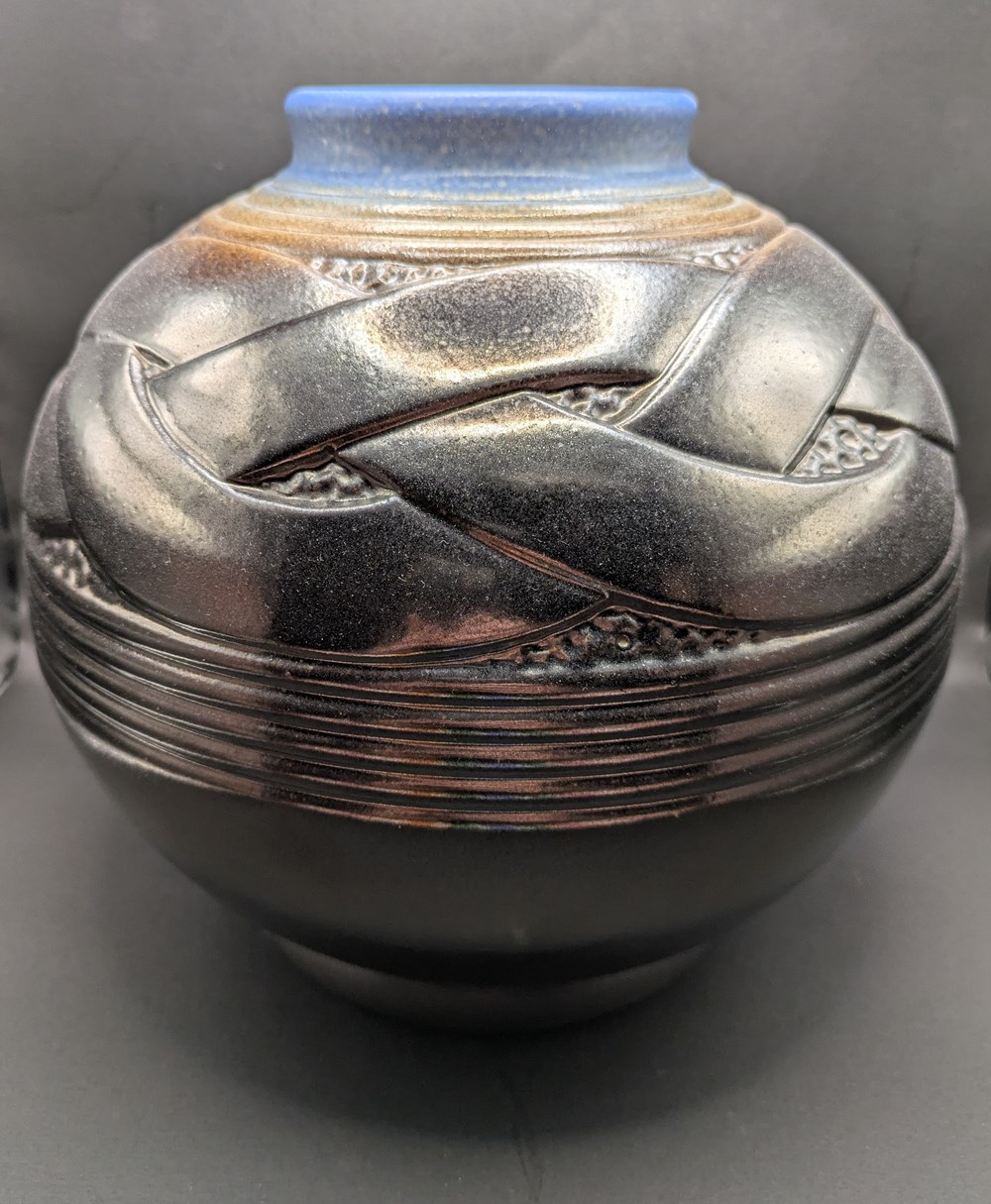 antiquites ceramiques poteries ceramique vase saint clement boule art deco