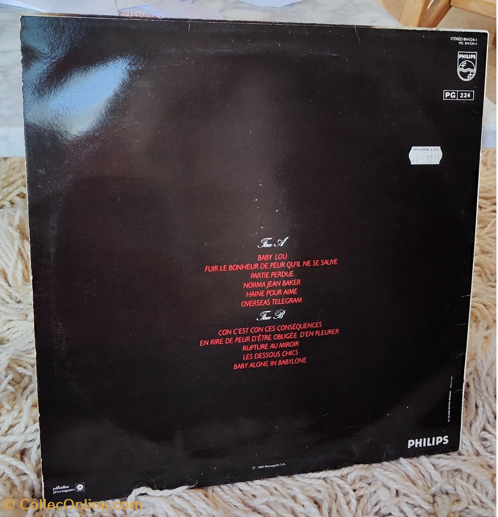 Jane Birkin - Baby alone in Babylone musique instruments disques vinyles jane birkin baby alone in babylone
