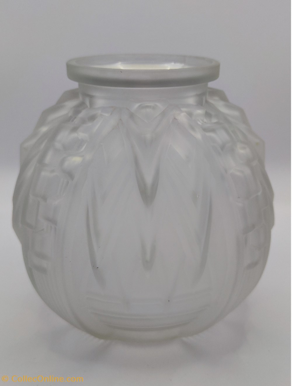 Verre - vase Muller Frères Lunéville art antiquites verre vase muller freres luneville