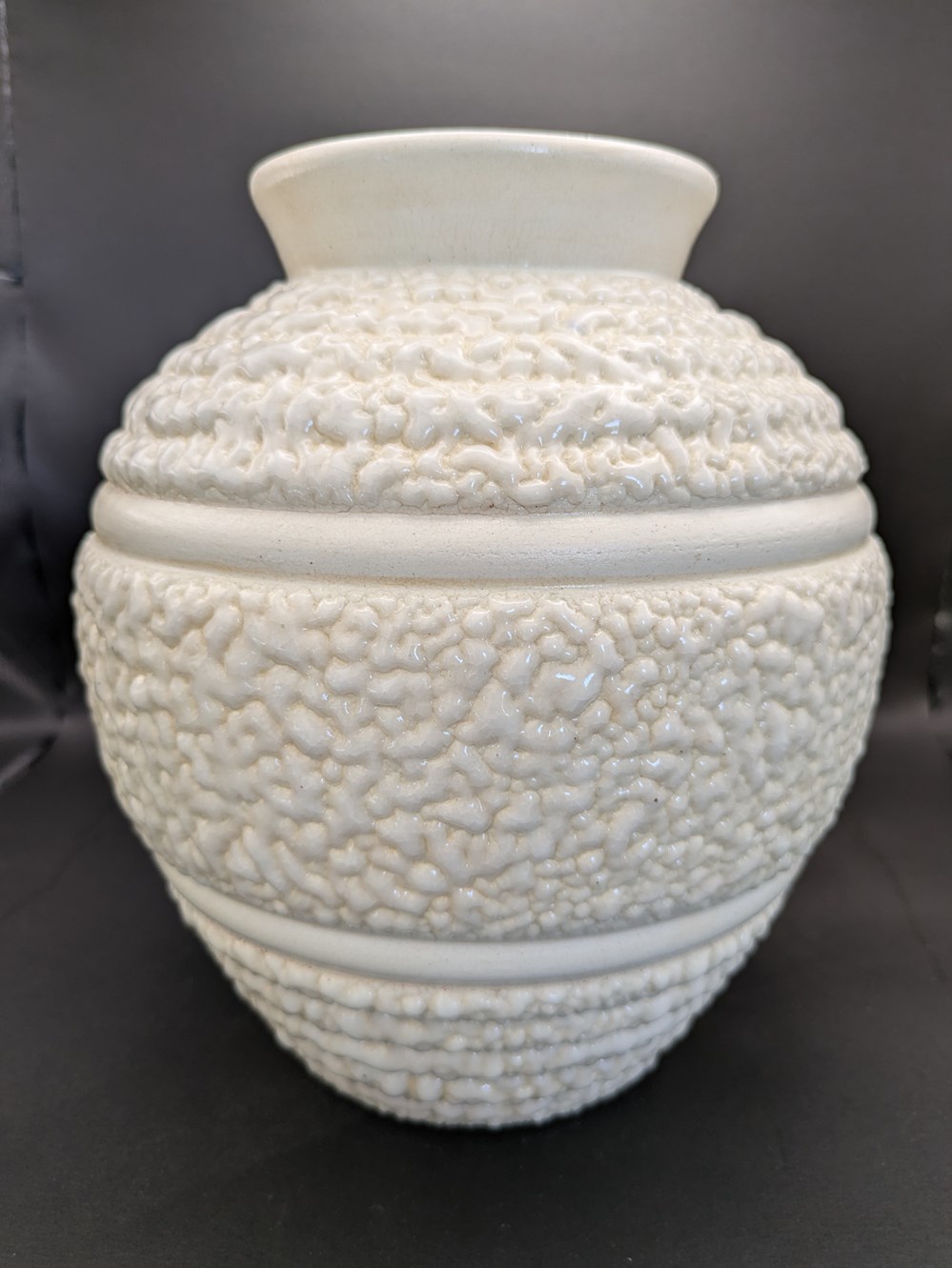antiquites ceramique crispee vase odyv art deco