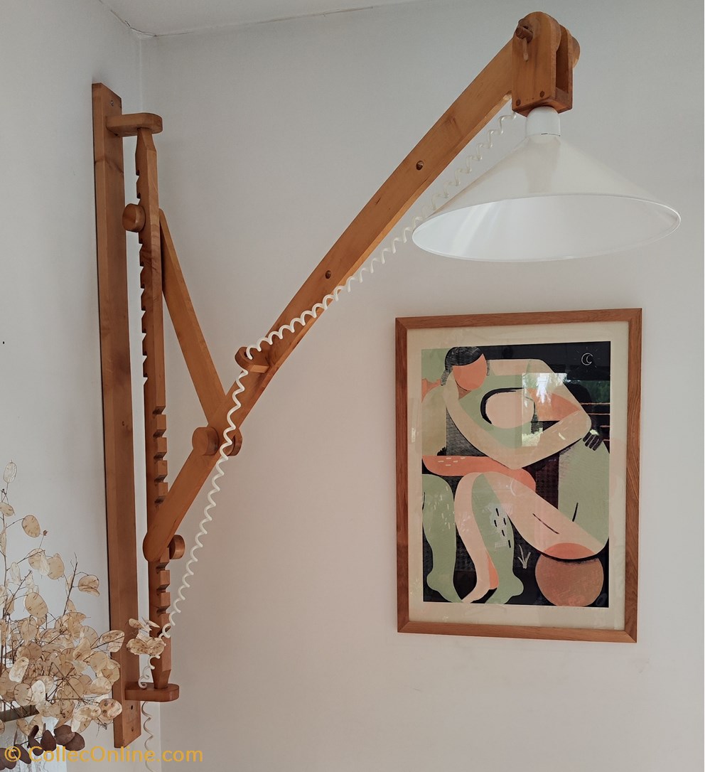 art antiquites meubles lampe lampe architecte style regain montagnard