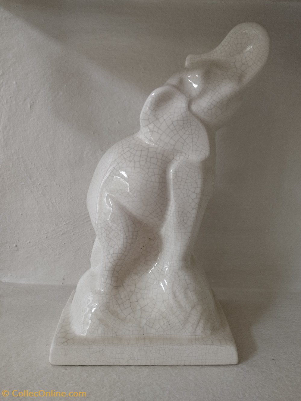 art antiquites ceramiques poteries ceramique craquele naturalisme elephant fsg