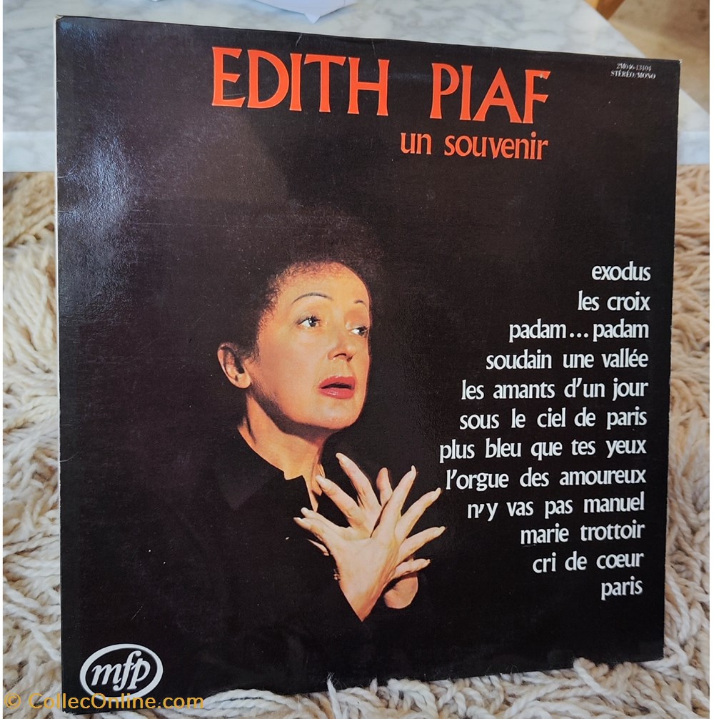 Edith Piaf - Un souvenir musique instruments disques vinyles edith piaf un souvenir