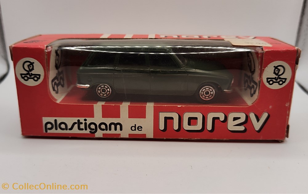 modeles reduits voitures norev plastigam peugeot 204 break vert fonce