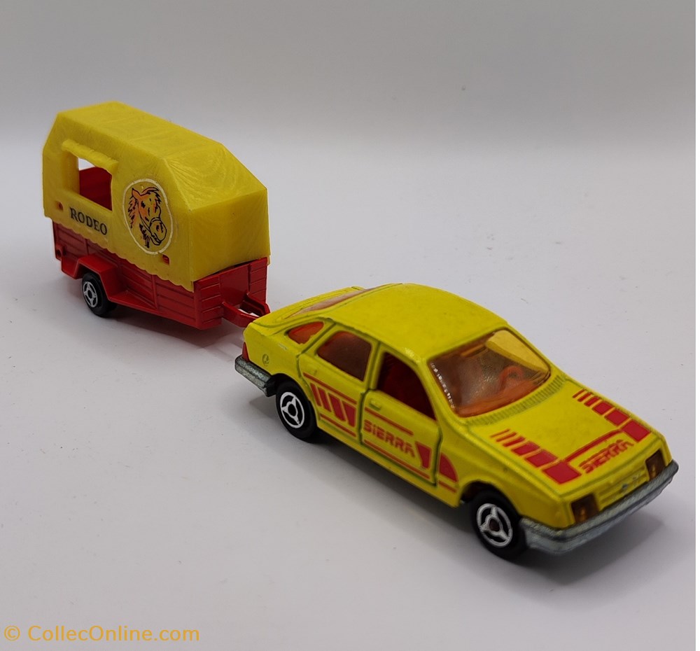 modeles reduits voitures majorette 200 ford sierra remorque van cheval