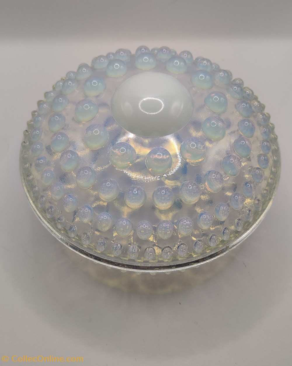 art antiquites verre opalescent bonbonniere henri saumont