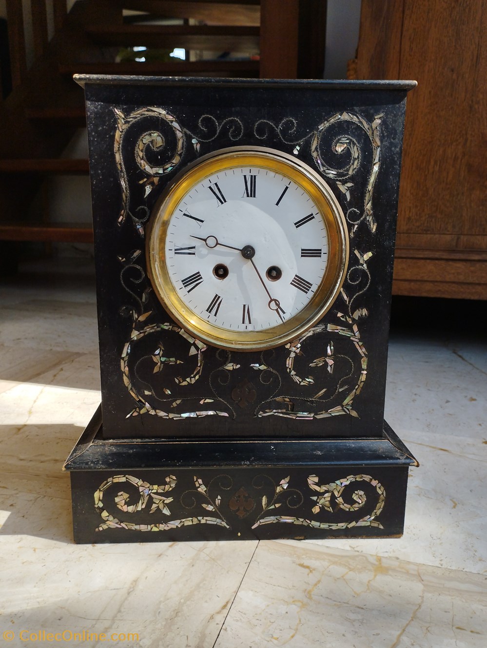 Bois - Horloge Napoléon III dite de notaire bijoux horlogerie horloges pendules bois horloge napoleon iii dite de notaire