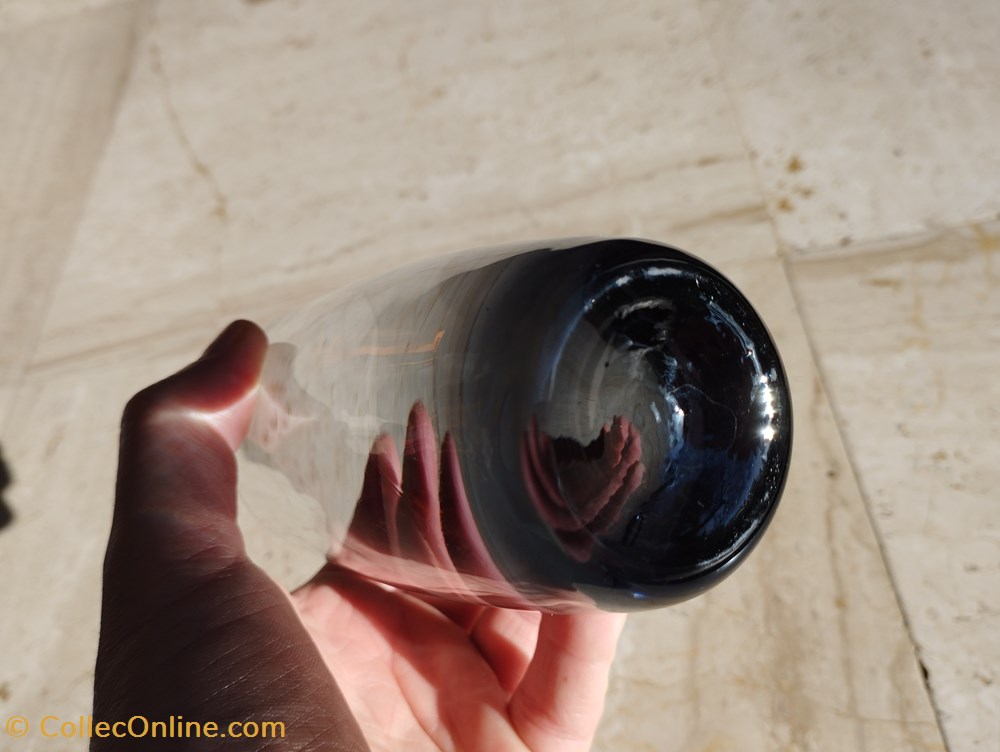 art antiquites verre verre teinte fume noir