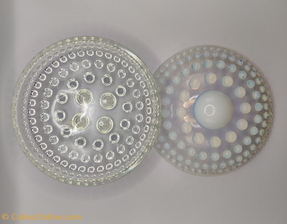 art antiquites verre opalescent bonbonniere henri saumont