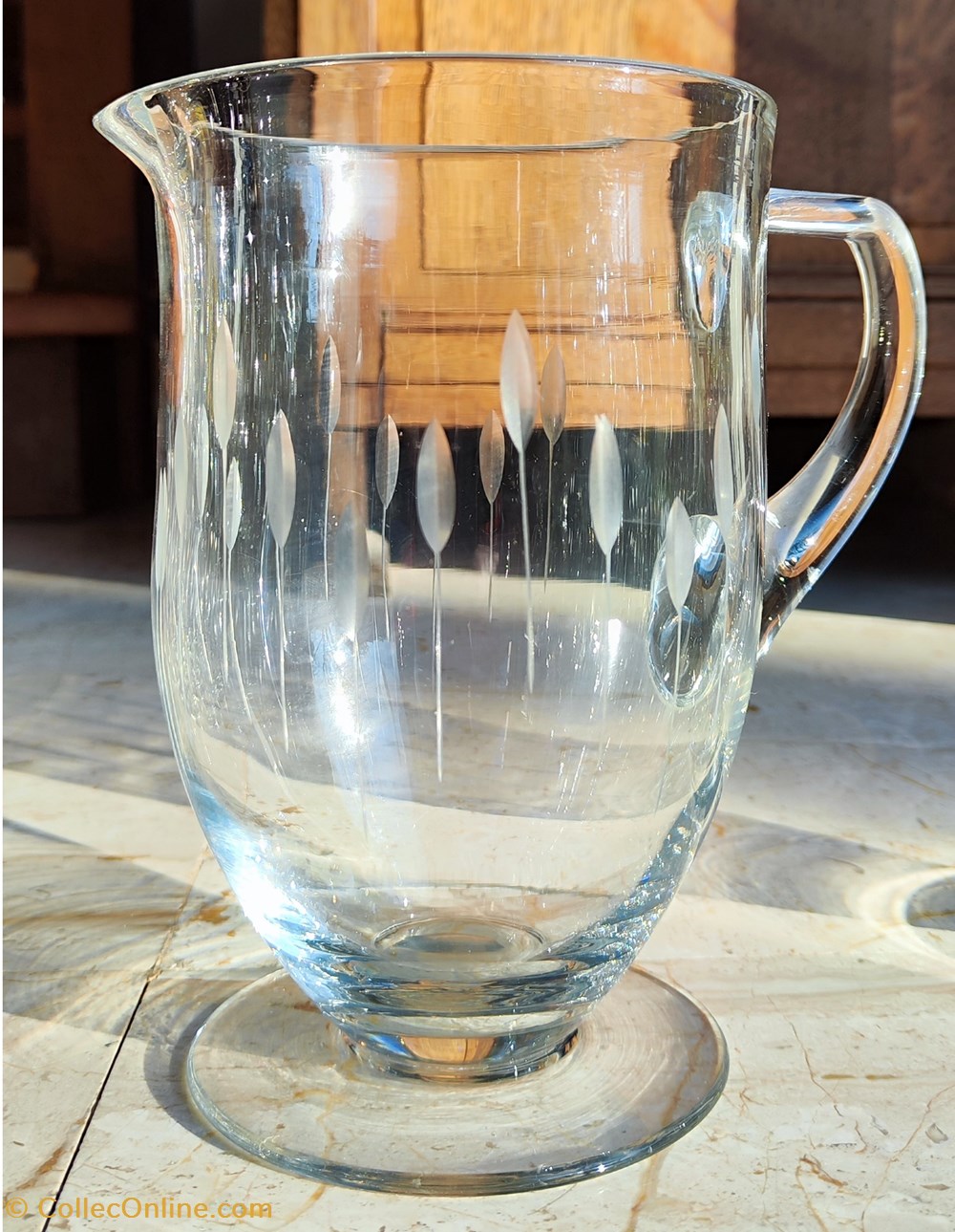 Verre cristalin - Service à boisson années 60 décor ciselé 4 art antiquites verre cristalin service a boisson annees 60 decor cisele