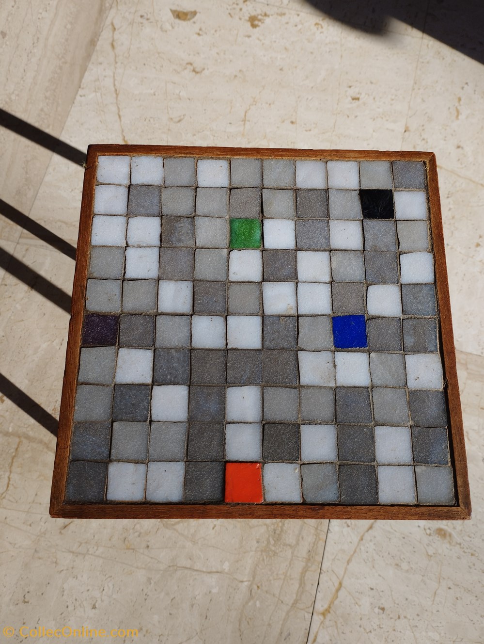 Meuble d'appoint - Table basse d'appoint bois de teck et mosaique 2 art antiquites meubles meuble appoint table basse appoint bois de teck et mosaique
