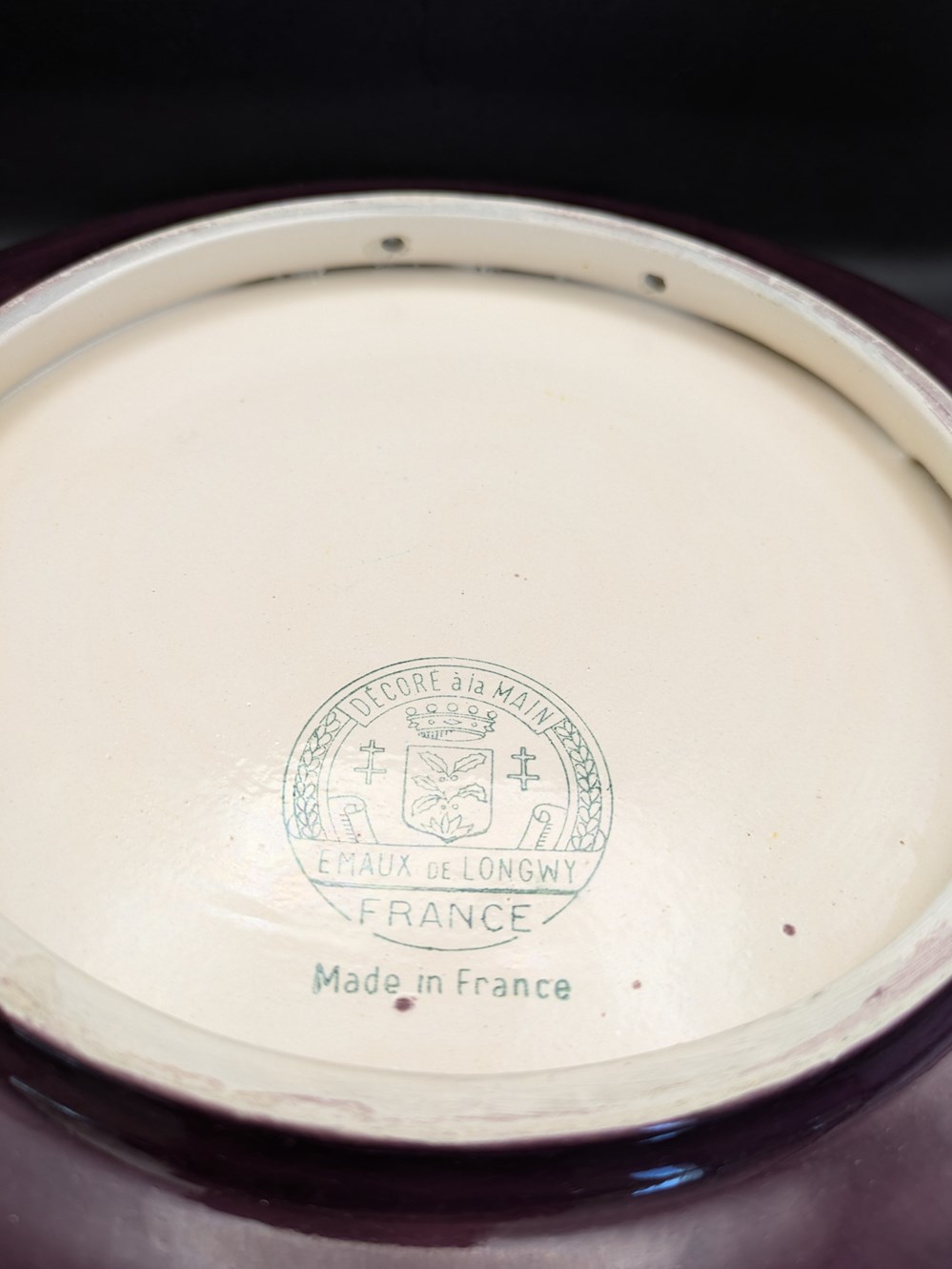 art antiquites ceramique longwy coupe pour primavera