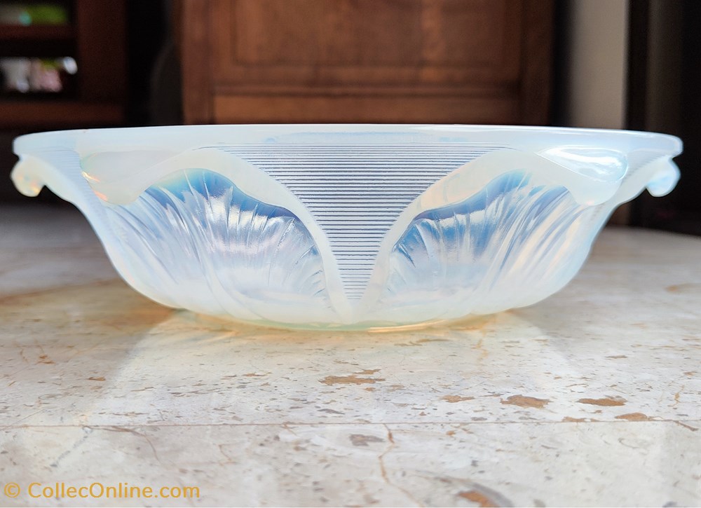 antiquites verre opalescent coupe art deco ezan
