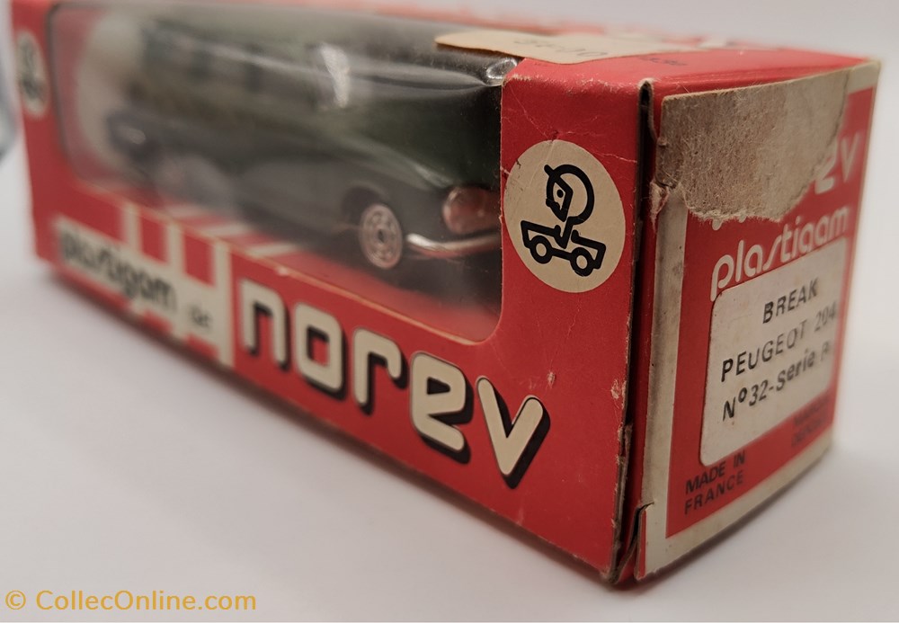 modeles reduits voitures norev plastigam peugeot 204 break vert fonce