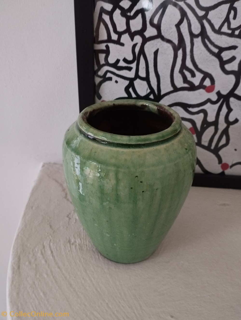 Terre cuite - Vase Myanmar émaillé 2 art antiquites ceramiques poteries terre cuite vase myanmar emaille