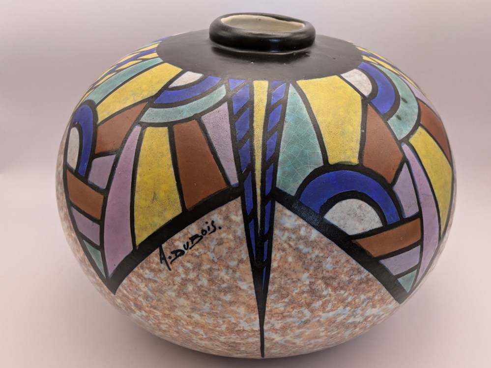 art antiquites ceramique vase antoine dubois mex citrouille 2 2