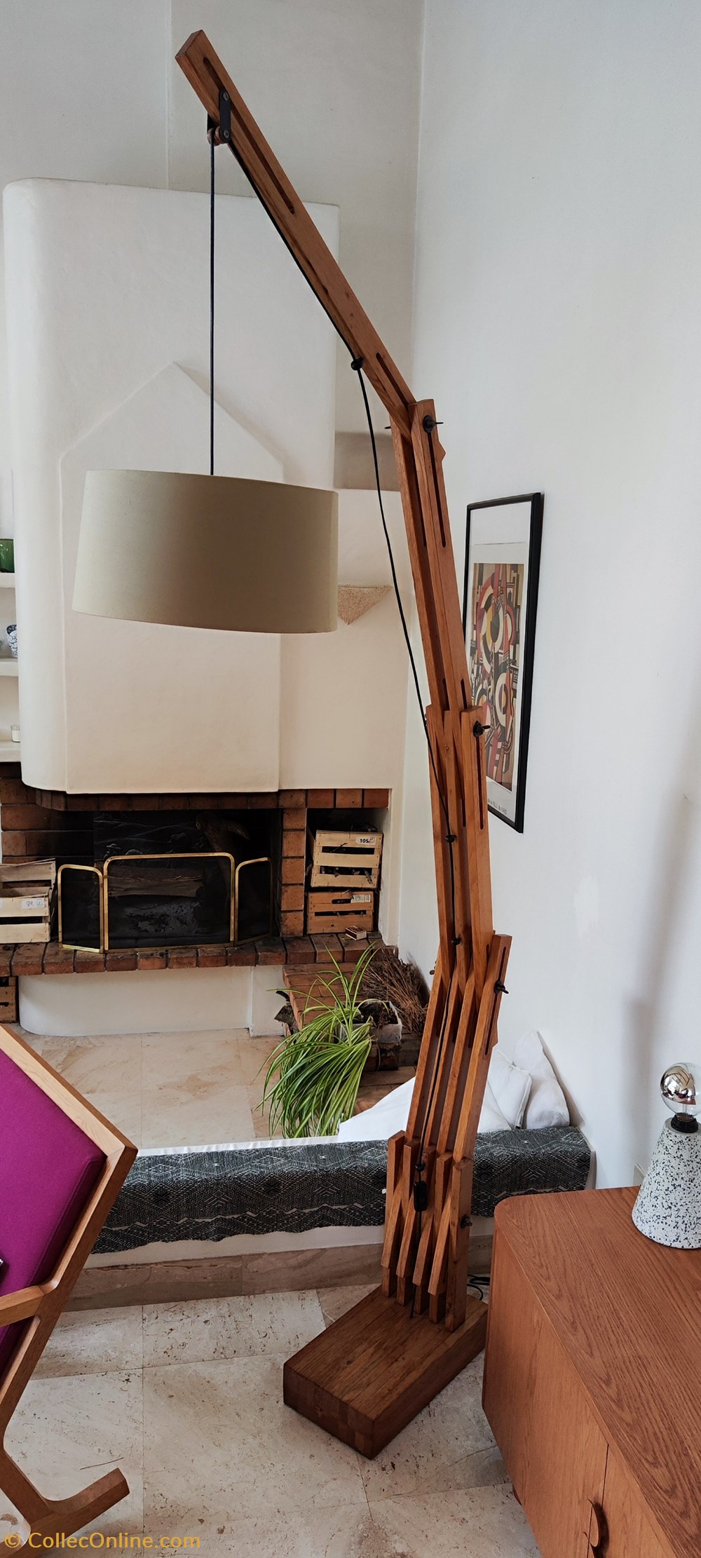 Lampe - Lampadaire d'architecte modulable Daniel Pigeon art antiquites lampe lampadaire architecte modulable daniel pigeon