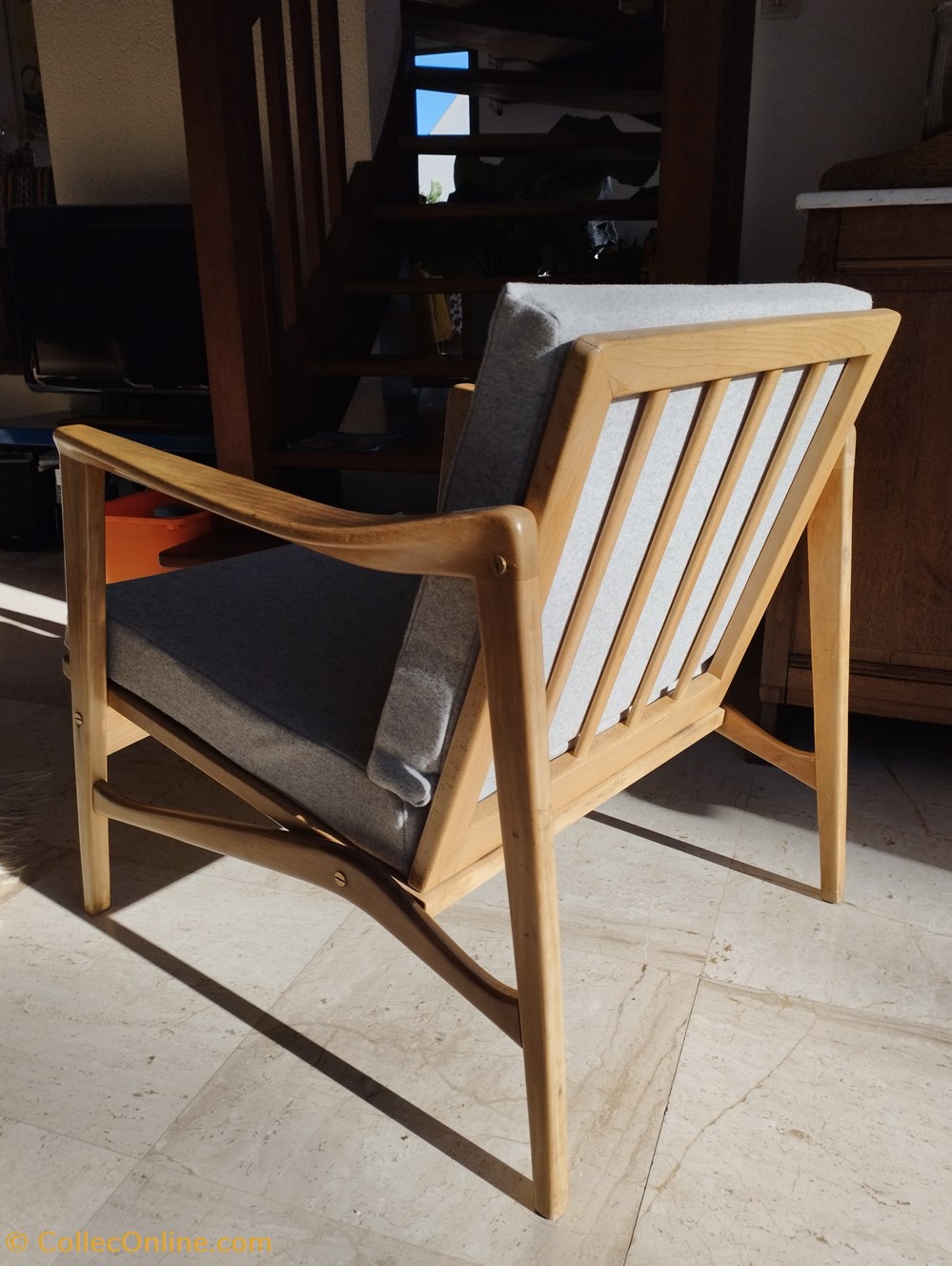 art antiquites meubles siege fauteuil scandinave 1960