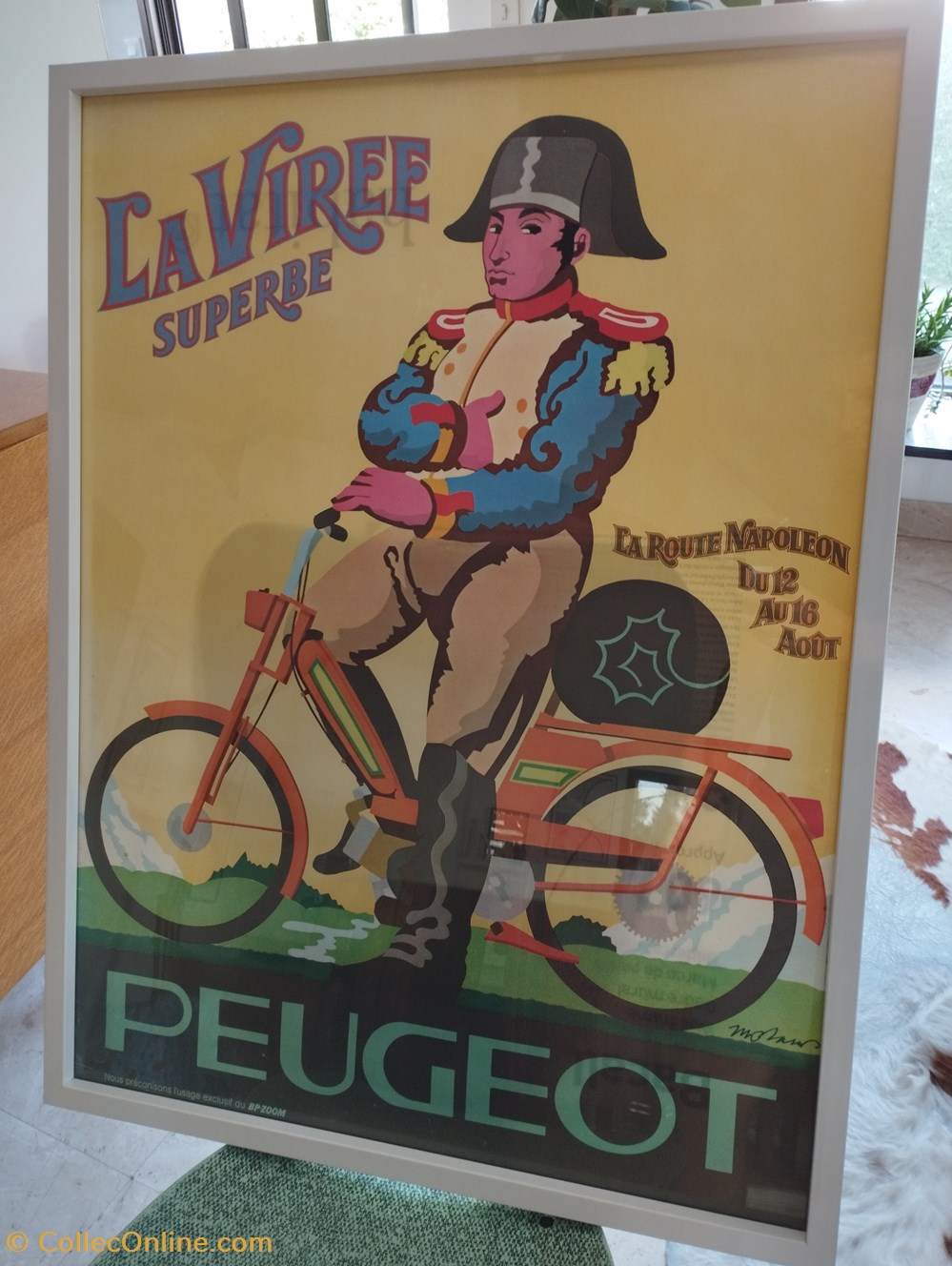 Affiche - Peugeot Monam? - La virée superbe - Route Napoléon documents anciens affiches publicite affiche peugeot monam la viree superbe route napoleon