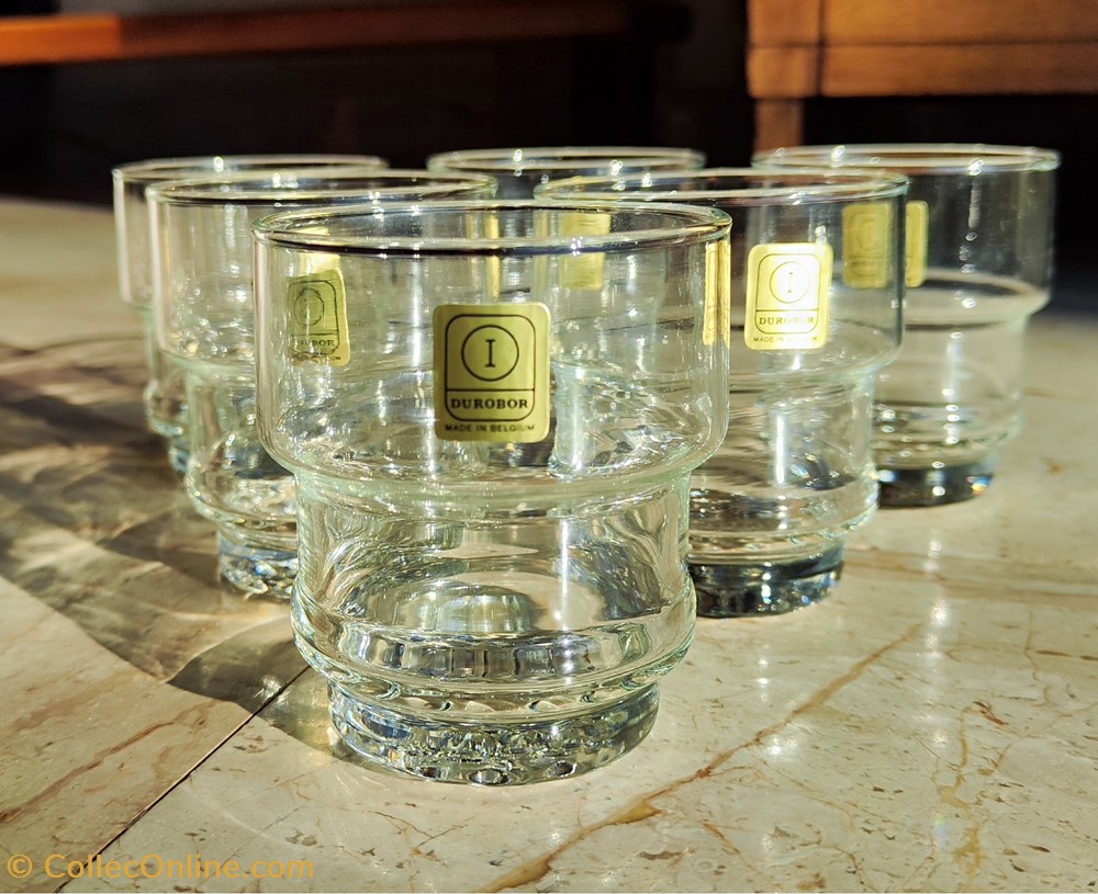 art antiquites verre verres a eau durobor neuf lot de 6