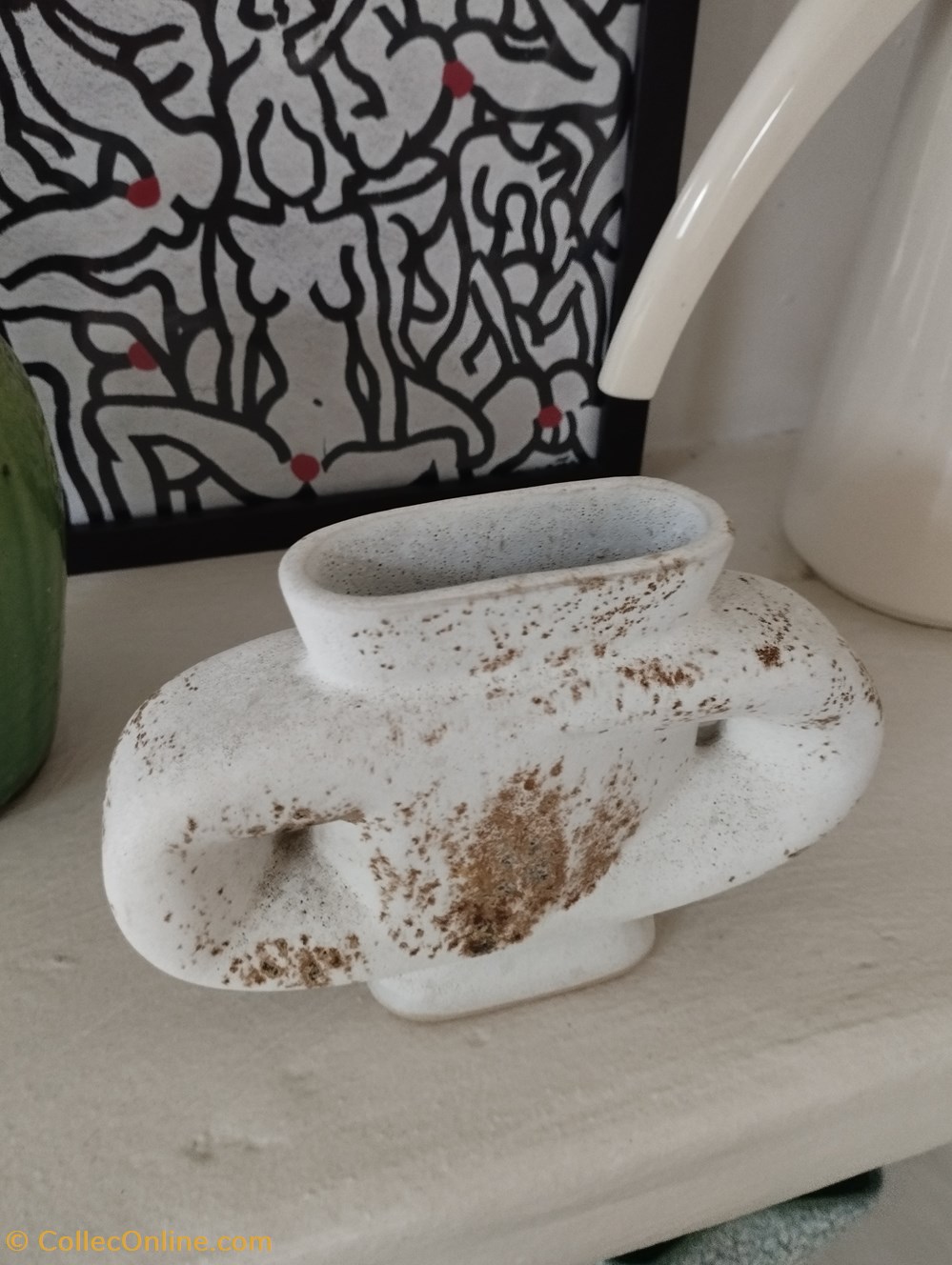 Terre cuite - Vase soliflore style anglais 2 art antiquites ceramiques poteries terre cuite vase soliflore style anglais