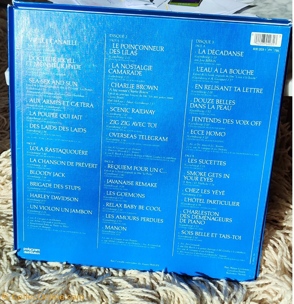 musique instruments vinyles serge gainsbourg coffret 3 disques