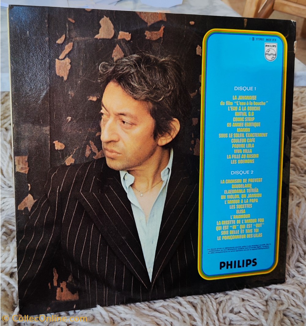Serge Gainsbourg - Grandes chansons - La chanson de Prévert musique instruments disques vinyles serge gainsbourg grandes chansons la chanson de prevert
