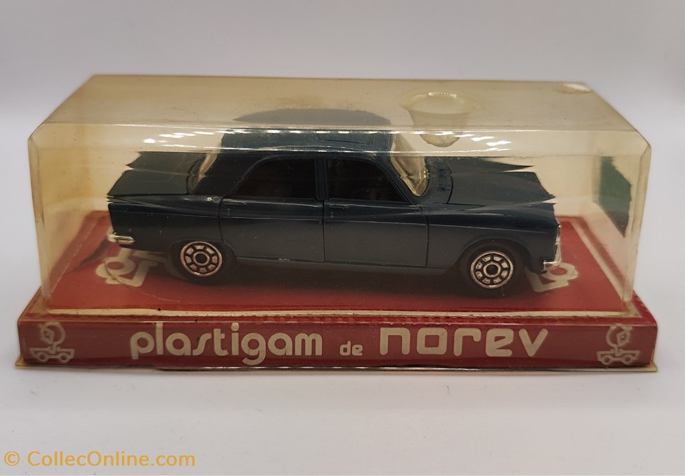 modeles reduits voitures norev plastigam peugeot 304 bleu fonce