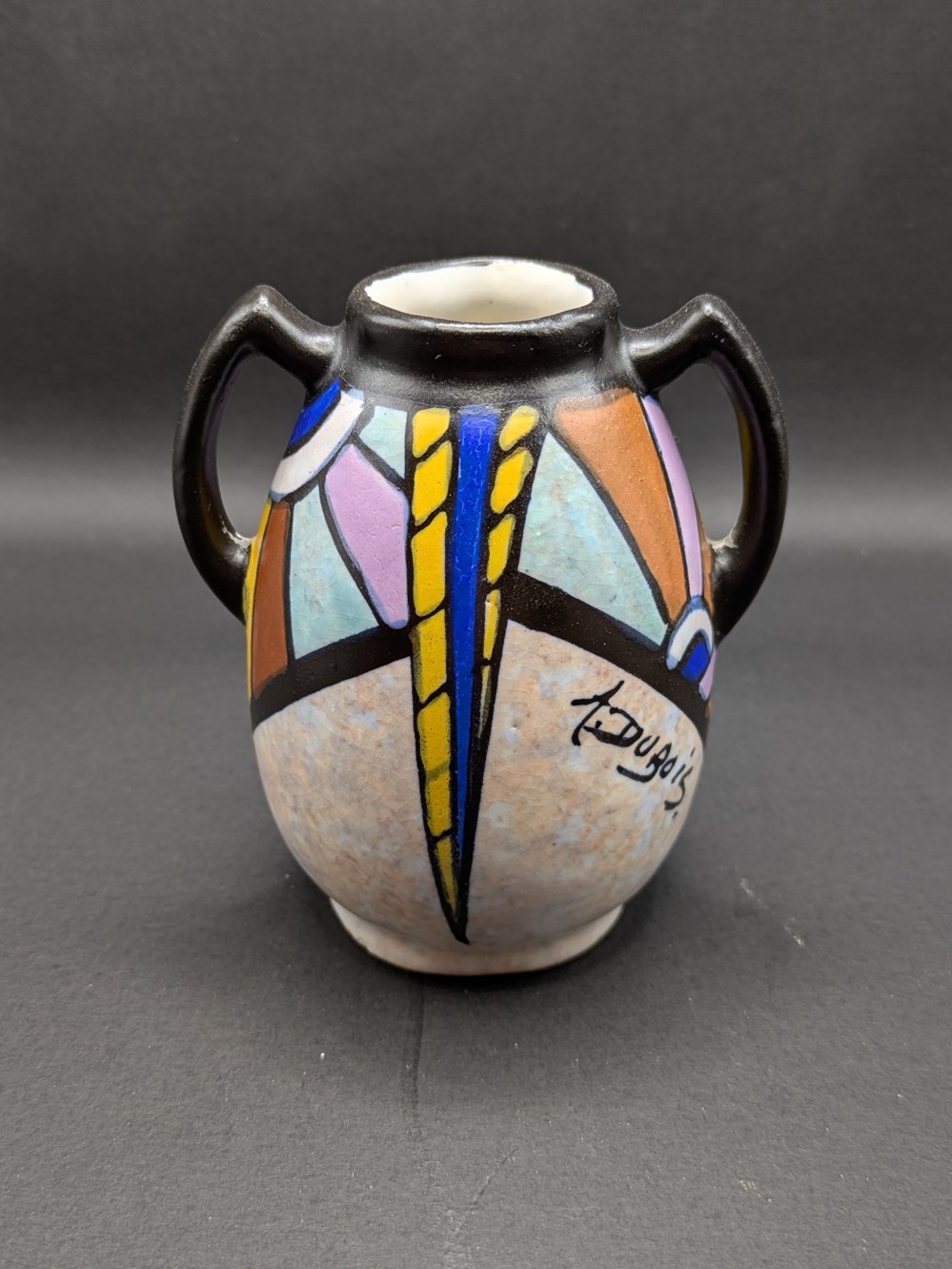 Céramique - Vase Antoine Dubois Mex amphore à hanses arrondies art antiquites ceramique vase antoine dubois mex amphore a hanses arrondies