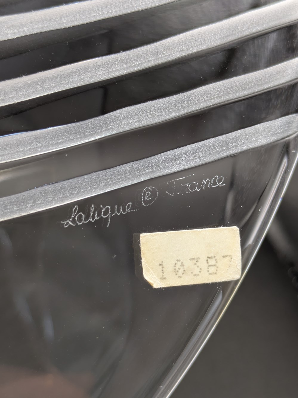 art antiquites verre moule presse plat lalique