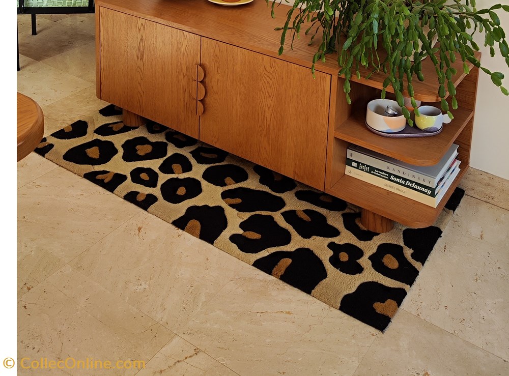 Tapis - Arte Espina à motif de léopard antiquites meubles tapis arte espina a motif de leopard