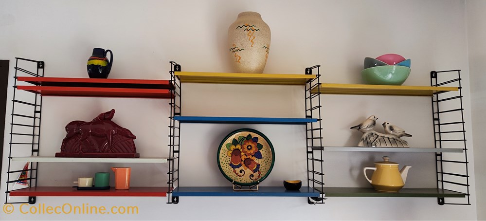 Etagère - Etagère Tomado 11 plaques de métal et 4 montants (9 couleurs) art antiquites etagere etagere tomado 11 plaques de metal et 4 montants 9 couleurs