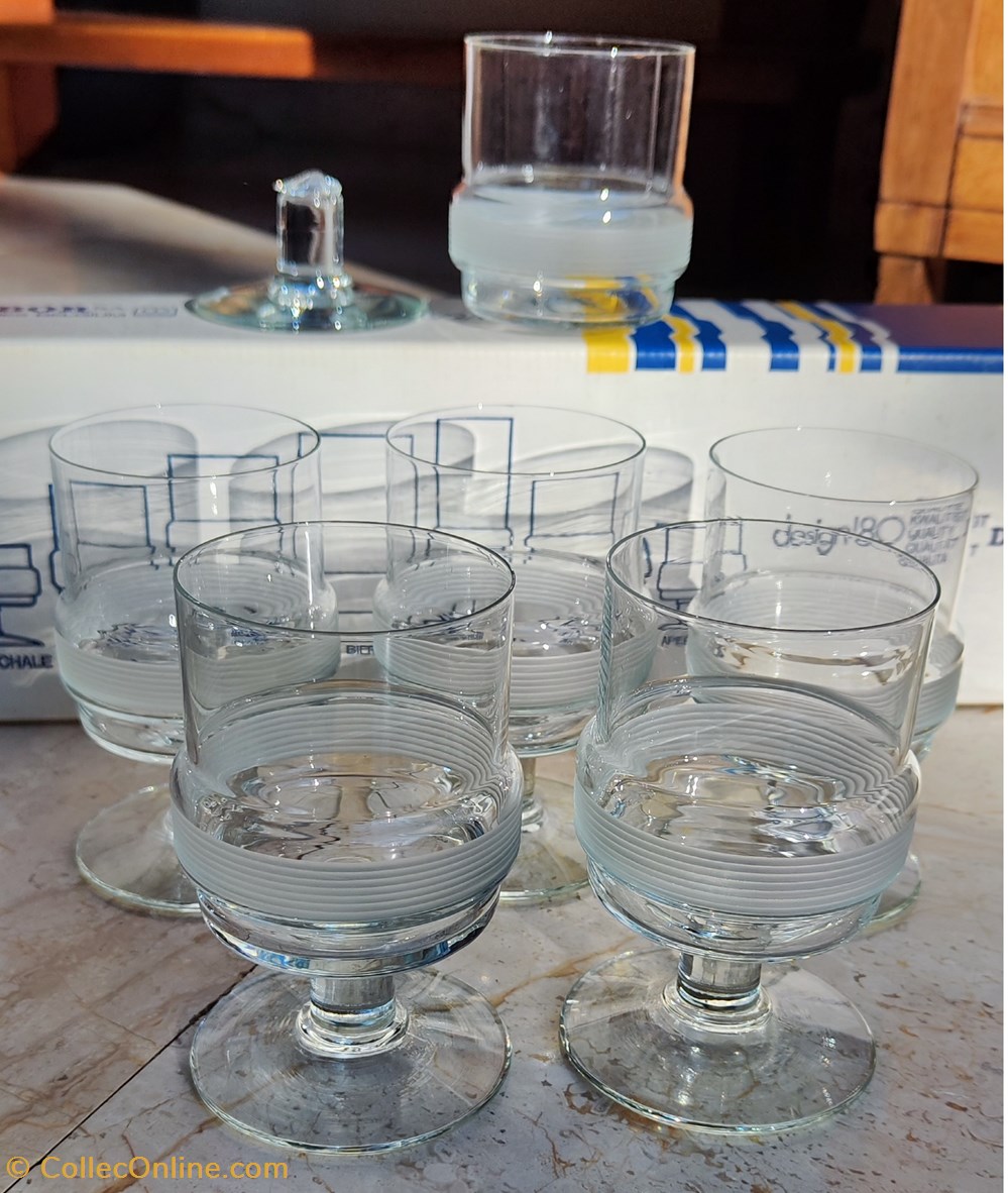 Verre - Verres à eau et à vin Durobor en 2 boîtes de 6 3 art antiquites verre verres a eau et a vin durobor en 2 boites de 6