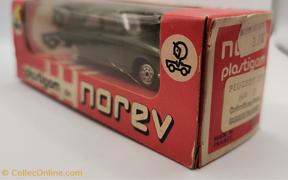 Norev Plastigam - Peugeot 204 vert foncé modeles reduits voitures norev plastigam peugeot 204 vert fonce