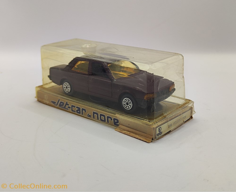 modeles reduits voitures norev jet car peugeot 505 bordeaux fonce