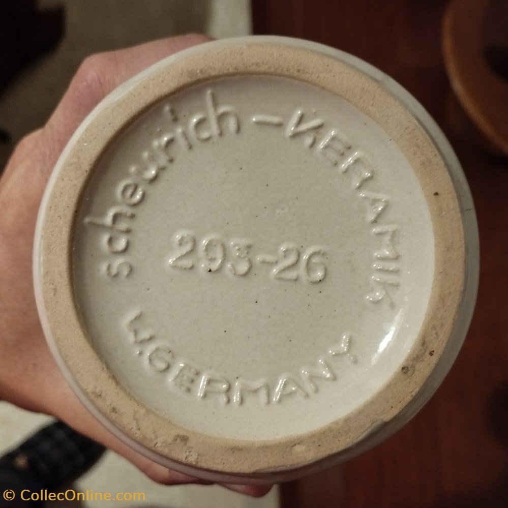 art antiquites ceramiques poteries ceramique vase germany a raillures