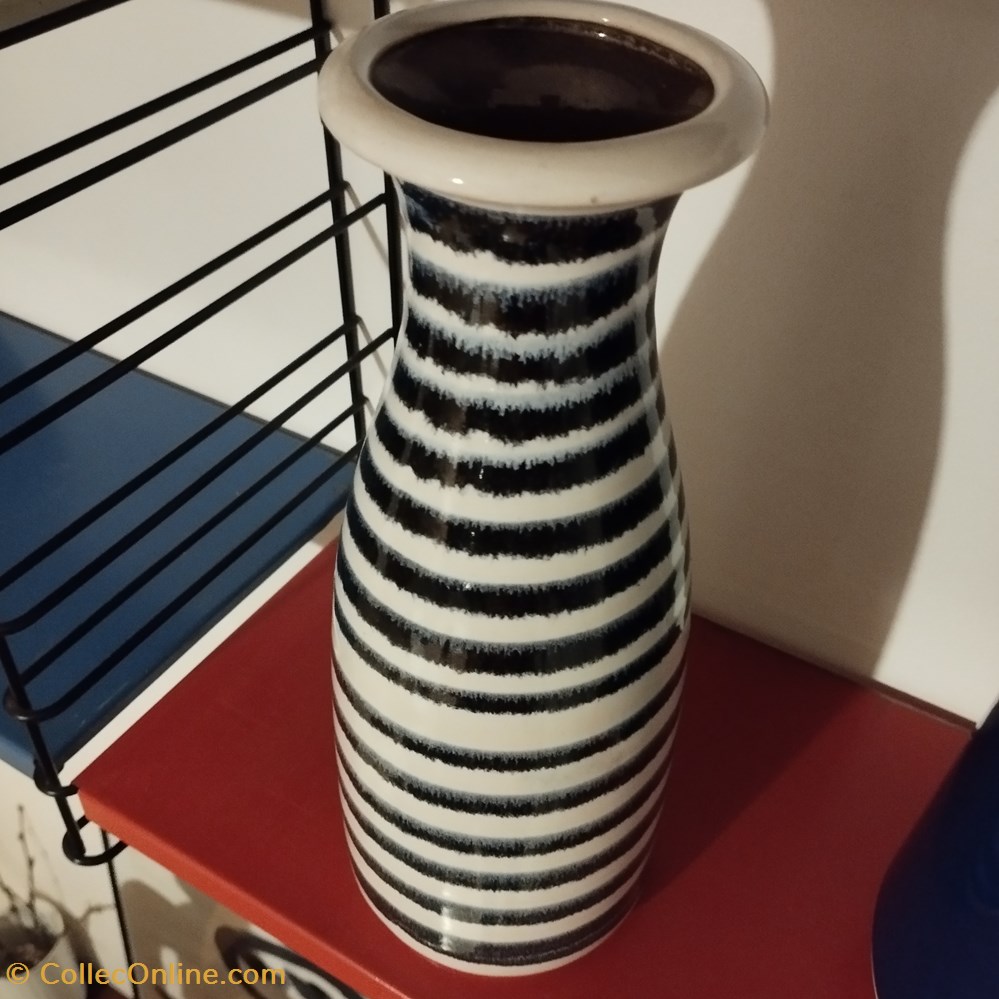 art antiquites ceramiques poteries ceramique vase germany a raillures