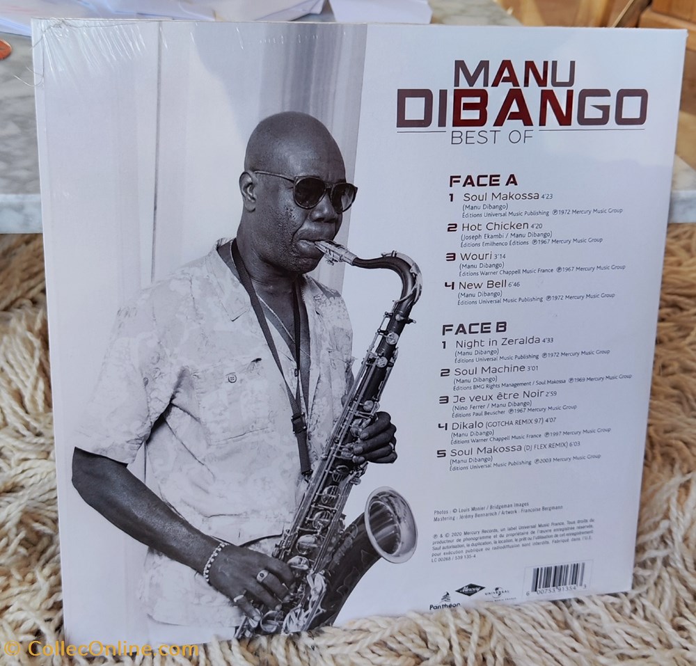 Manu Dibango - Best of musique instruments disques vinyles manu dibango best of