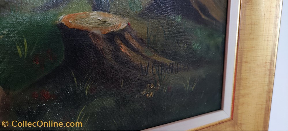 art antiquites peintures dessins 1949 la riviere alpine
